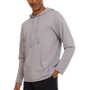 image:imageChampion Mens Sun Hoodie Long Sleeve UPF 50 Rash Guard Fishing Sun Shirt  UPF 50 Sun Protection BuiltIn Hood QuickDry Fabric Lightweight Active Fishing SwimmingLight Grey