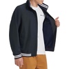 image:imageChampion Mens Water Resistant Varsity Bomber Jacket With Flex Stand CollarPeacoat
