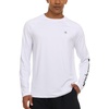 image:imageChampion Mens Long Sleeve Rash Guard UPF 50 Quick Dry Swim Shirt  Mens Fishing Hiking Shirt UPF 50 Sun Protection MoistureWicking FabricQuick Dry Lightweight Stretch ConstructionWhite