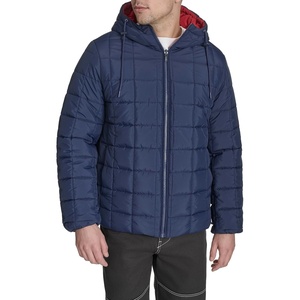 image:imageChampion Mens Reversible Box Quilted Hooded JacketNavyRed