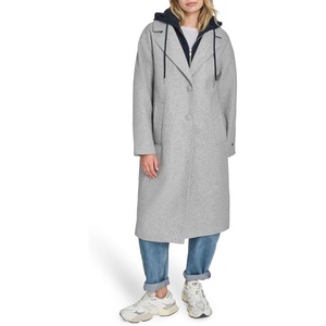 image:imageChampion Womens Long Top Coat With Removable Jersey BibLight Grey