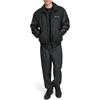 image:imageChampion Mens Letterman Varsity Bomber Zipper Closure Jacket With Faux Leather SleevesBlack