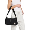 image:imageChampion Quartz Small Messenger Bag in Crinkle Nylon with Adjustable Strap Water Bottle Pocket for Work Travel CommuteBlack