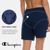 image:imageChampion Womens 57 Soft Waist Board Shorts Beach Shorts with Pockets  QuickDry Fabric Side Pockets Brief Liner StayPut Waistband Tummy Control Active Hiking SwimmingNavy