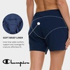 image:imageChampion Womens 57 Soft Waist Board Shorts Beach Shorts with Pockets  QuickDry Fabric Side Pockets Brief Liner StayPut Waistband Tummy Control Active Hiking SwimmingNavy