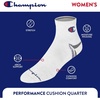 image:imageChampion Womens Cushioned Quarter Socks 6Pack  MoistureWicking Athletic Ankle Socks with Arch Support Sizes 59Bright Assorted Stripe
