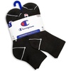 image:imageChampion Womens Cushioned Quarter Socks 6Pack  MoistureWicking Athletic Ankle Socks with Arch Support Sizes 59Midnight Black