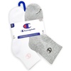 image:imageChampion Womens Cushioned Quarter Socks 6Pack  MoistureWicking Athletic Ankle Socks with Arch Support Sizes 59Multi White  Grey  Black