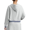 image:imageChampion Womens Tackle Front Lace Pullover Hoodie Loose Fit French TerryOxford Gray Heather