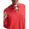 image:imageChampion Womens Tackle Front Lace Pullover Hoodie Loose Fit French TerryPoppy Red