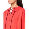 image:imageChampion Womens Tackle Front Lace Pullover Hoodie Loose Fit French TerryPoppy Red