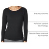 image:imageDuofold Womens Thermal Wicking CrewBlack