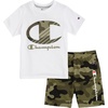 Green Camoflauge-white