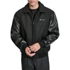 image:imageChampion Mens Letterman Varsity Bomber Zipper Closure Jacket With Faux Leather SleevesBlack