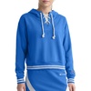 image:imageChampion Womens Tackle Front Lace Pullover Hoodie Loose Fit French TerryNebulas Blue