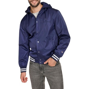 image:imageChampion Mens Lightweight Varsity Jacket With Jersey HoodPeacoat