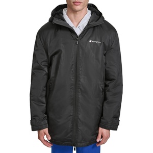 image:imageChampion Mens Sherpa Lined Midlength Sideline Jacket With HoodBlack