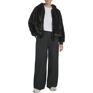 image:imageChampion Womens Faux Fur Hoody Bomber JacketBlack