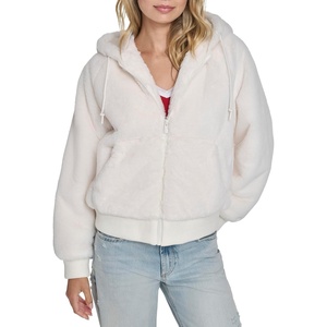 image:imageChampion Womens Faux Fur Hoody Bomber JacketCream