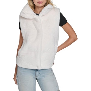 image:imageChampion Womens Faux Fur Stand Collar VestCream