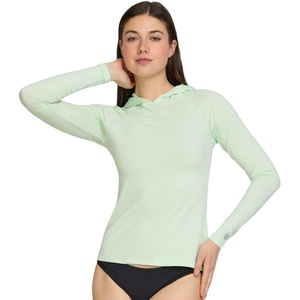 image:imageChampion Womens Hooded Rash Guard Long Sleeve Sun Hoodie UPF 50 Shirt  BuiltIn Hood UPF 50 Sun Protection QuickDry Fabric Athletic Fit AllSeason Wear Swim Shirt Active Sun HoodieLime