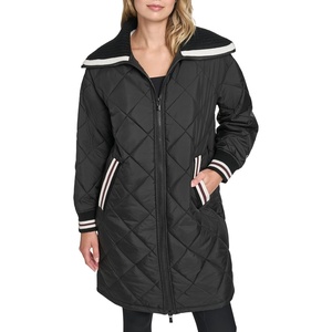 image:imageChampion Womens Midlength Diamond Quilted Shawl Collar JacketBlack