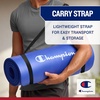 image:imageChampion 10mm Exercise Mat Cushioned NonSlip Workout Mat with Textured Base for Yoga Pilates Stretching amp FloorBased Training Lightweight NBR Material Includes CarryOn StrapBlue
