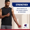 image:imageChampion 2Pack Hand Grip Strengthener Medium Resistance Grip Strength Trainer with Soft Foam Handles Forearm and Wrist Trainer for Home Gym Workouts Stress Relief and Daily ConditioningBlack