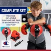 image:imageChampion Kids Punching Bag Set for Ages 310  Adjustable 3043 Stand SpringRebound Boxing Bag PU Foam Gloves amp Fillable Base  Indoor amp Outdoor Youth Boxing SetReact