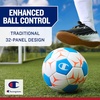 image:imageChampion Prodigy Soccer Ball with Pump  32Panel Matte Finish  Butyl Bladder  Indoor amp Outdoor  Youth amp Adult Training  6 Pump IncludedTango RedMedieval Blue