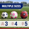 image:imageChampion Prodigy Soccer Ball with Pump  32Panel Matte Finish  Butyl Bladder  Indoor amp Outdoor  Youth amp Adult Training  6 Pump IncludedTango RedMedieval Blue