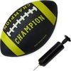 image:imageChampion Blitz Football AllWeather  Durable Rubber Cover  Molded Laces  Enhanced Grip  Youth amp Adult Sizes  6 Pump IncludedBlackEvening Primrose