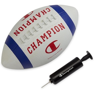 image:imageChampion Blitz Football AllWeather  Durable Rubber Cover  Molded Laces  Enhanced Grip  Youth amp Adult Sizes  6 Pump IncludedWhiteSurf the WebTango Red