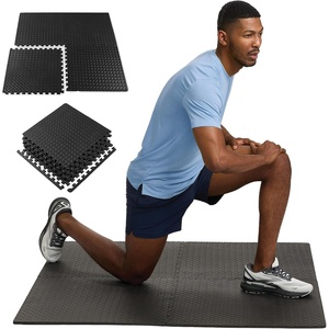 image:imageChampion Interlocking Foam Mat Tiles 12mm 4Piece Black  Interlocking EVA Foam Tiles  12mm Cushion  NonSlip  Home Gym Fitness amp Floor Workouts  Easy Assembly amp Storage