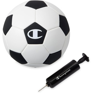 image:imageChampion Prodigy Soccer Ball with Pump  32Panel Matte Finish  Butyl Bladder  Indoor amp Outdoor  Youth amp Adult Training  6 Pump IncludedClassic WhiteBlack
