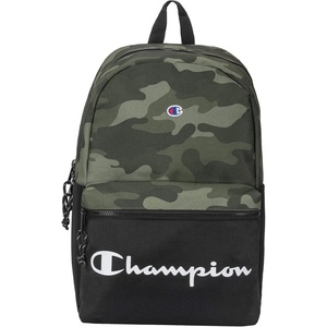 image:imageChampion unisexadult Manuscript Backpack with Padded Adjustable Straps Water Bottle Pocket for Work Travel Daily UseGreen Grid Camo
