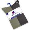 image:imageChampion Mens Cushioned Crew Socks 5Pack  MoistureWicking Athletic Crew Socks with Arch Support Sizes 612GreenGreyBlue Assorted