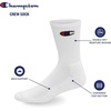 image:imageChampion Mens Cushioned Crew Socks 5Pack  MoistureWicking Athletic Crew Socks with Arch Support Sizes 612White  6 Pack