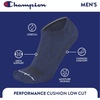 image:imageChampion Mens Cushioned Low Cut Socks 6Pack  MoistureWicking Athletic Ankle Socks with Arch Support Sizes 612Blue Assorted