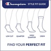 image:imageChampion Mens Cushioned Low Cut Socks 6Pack  MoistureWicking Athletic Ankle Socks with Arch Support Sizes 612Green Assorted