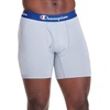image:imageChampion Mens Everyday Active Lightweight Stretch Variety Boxer Briefs  3 PackBlue Print With Champion LogoNavySilverstone  3 Pack