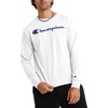 image:imageChampion Mens Classic Long Sleeve TShirt Standard Fit Script amp C Logo Available in Regular and Big amp TallWhite  Classic Script Logo