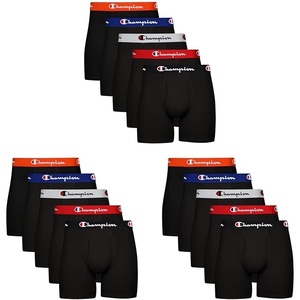 image:imageChampion Mens Everyday Cotton Stretch 5 Pack Boxer Briefs Total Support Pouch MoistureWicking No Rideup FitBlack