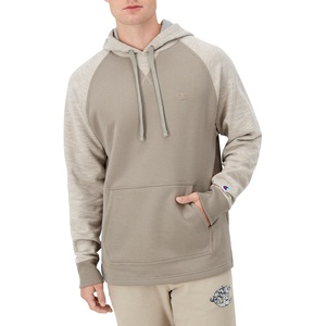 image:imageChampion Mens Pullover Fleece Hoodie Midweight C Logo Reg Or Big amp TallSandalwood Grey Stripe C Logo
