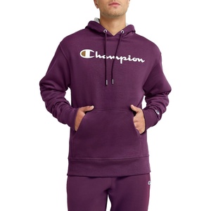 image:imageChampion Mens Pullover Graphic Fleece Hoodie Standard Fit Midweight Fleece Classic Script Logo Available Regular Big amp TallPlum Port  Classic Script Logo