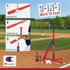 image:imageChampion 3in1 Tee Ball Set RedWhiteBlue Softball amp Baseball Tee Popper Adjustable Hanging Hitting Trainer with Ball Popper Bat 6 Balls amp Carry Bag for Kids amp Youth Batting Practice