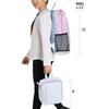 image:imageChampion Kids Mode 2Piece Backpack and Insulated Lunch Box Combo Set with Laptop Compartment Padded Straps Water Bottle Pocket for Daily Use Silver BirchIceberg GreenPeach Cobbler One Size