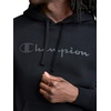 image:imageChampion Mens Powerblend Hoodie Midweight Fleece Tonal Script LogoBlack