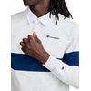 image:imageChampion Mens Striped Rugby Shirt Standard Fit 100 CottonPlatinum Silver Heather