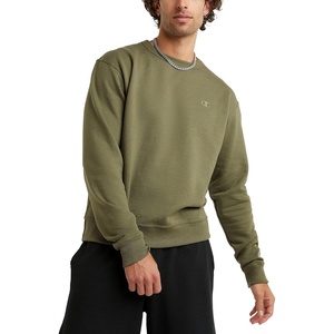 image:imageChampion Mens Mens Crewneck Fleece Sweatshirt Standard Fit Midweight C Logo Available in Regular and Big amp TallCargo Olive